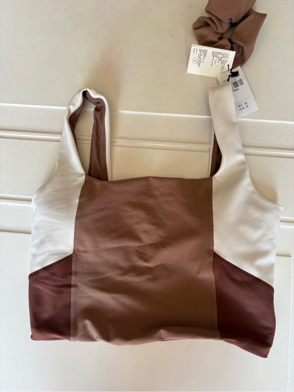 NWT Abercrombie YPB Legging and Sports Bra Set Brown Size Small - Picture 7 of 9